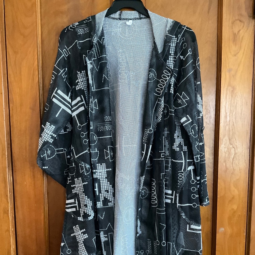 Multi patterned, hooded, jacket